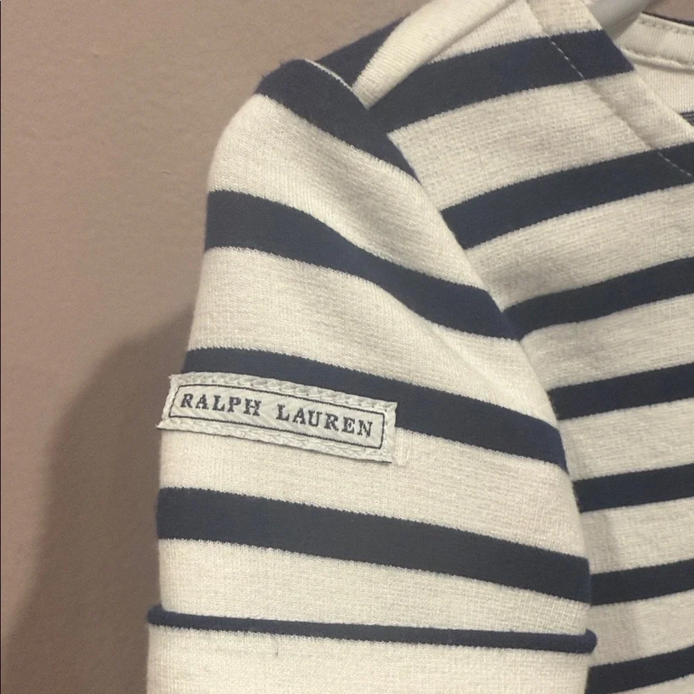 Ralph Lauren Navy and White‎ Striped Dress